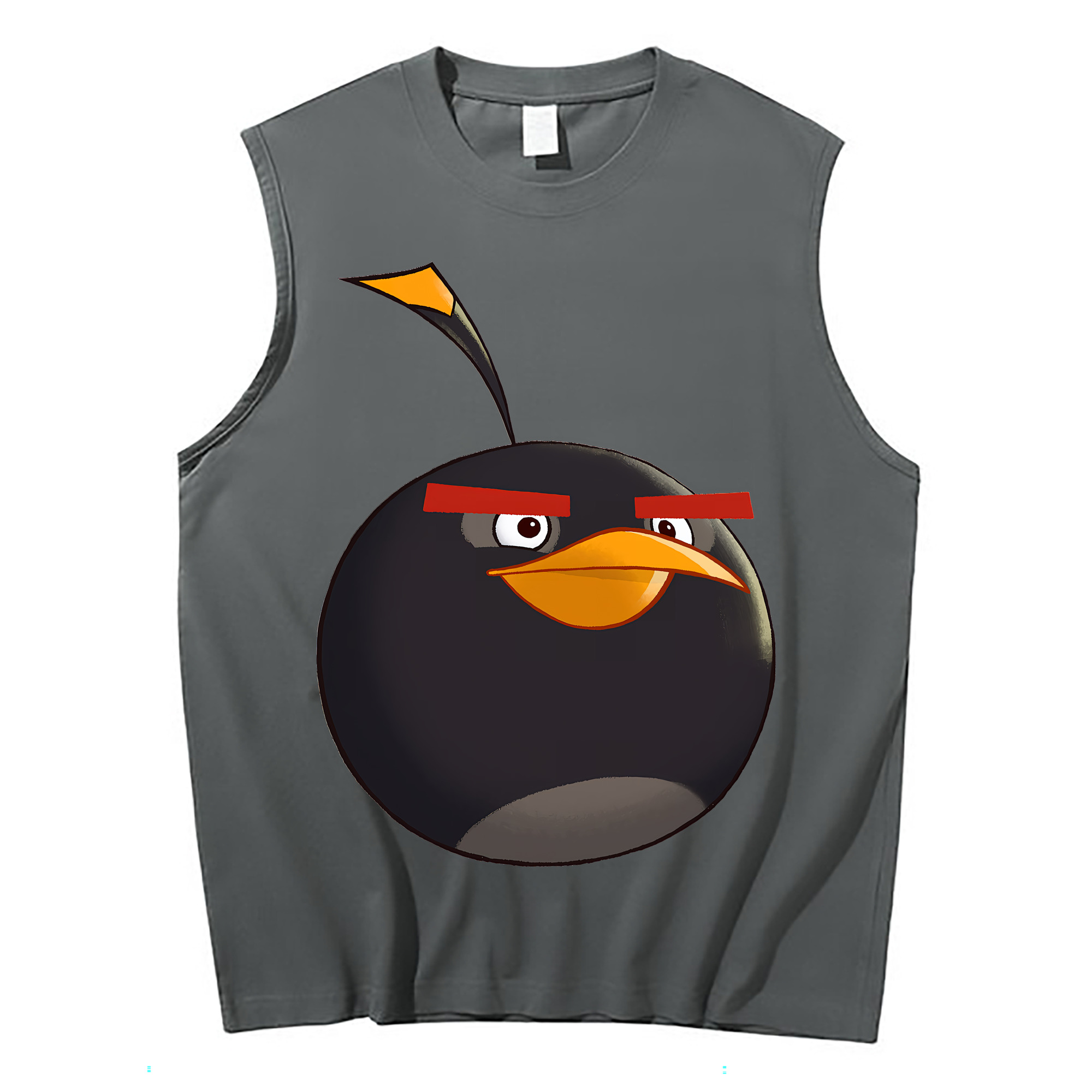（画像用） Angry Birds アングリーバード コットン100％タンクトップ（フロントプリント）